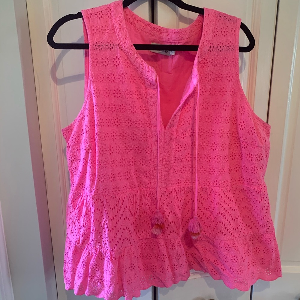 Vineyard Vines Allamanda Flora Eyelet Tiered Top